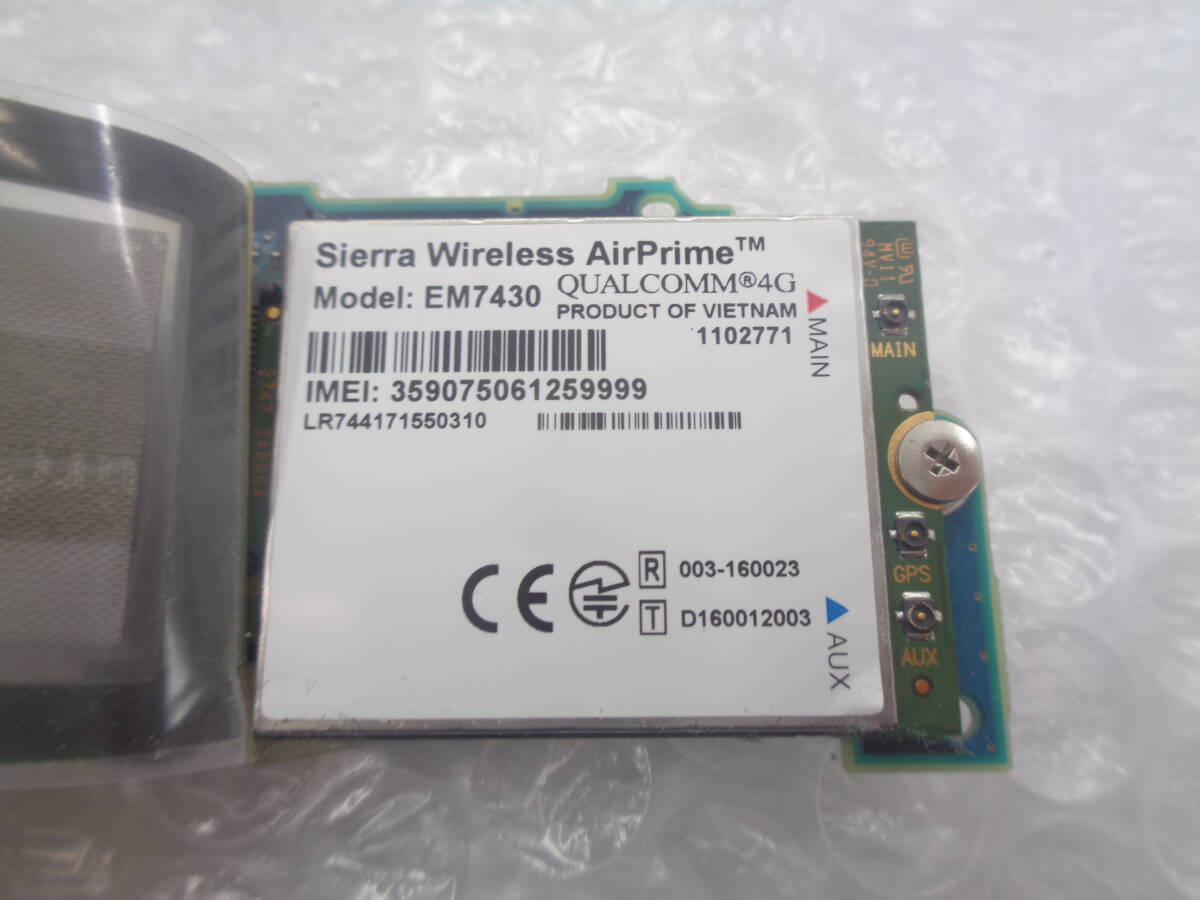 複数入荷 Panasonic Let's note CF-SZ6 など用 Sierra Wireless AirPrime EM7430　LTE通信カード 中古動作品(F882)_画像3