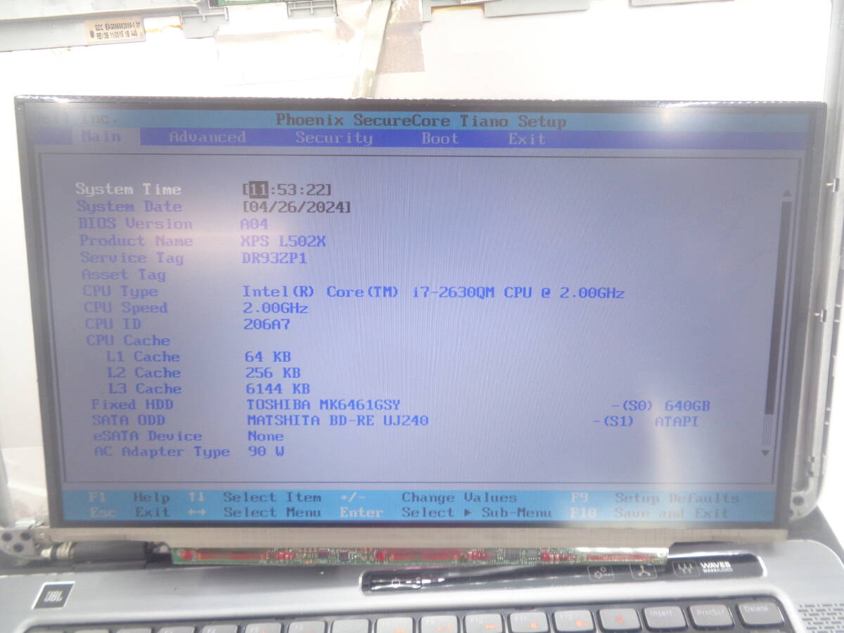 複数入荷 LG 13.3インチ 液晶パネル LP133WH2(TL)(M4) 解像度1366×768 40Pin 中古動作品(F935)の画像2