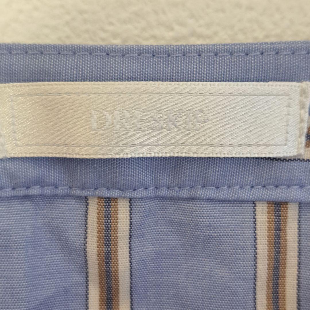 DRESKIP　ドレスキップ　トップス　Tシャツ　カットソー　半袖　ストライプ　【M】　ブルー_画像2