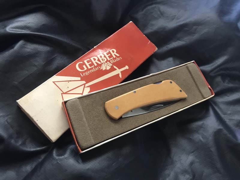 GERBER L.S.T. Ivory Micartaga- балка L.S.T. слоновая кость * мой карты очень Old с ящиком 