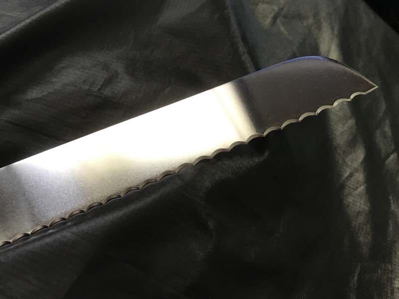 GERBER BALANCEPLUSE 6" Serrated Veg.Slicer Kitchen Knife ガーバー バランスプラス 包丁 ６インチ キッチンナイフ 波刃 三徳_画像6