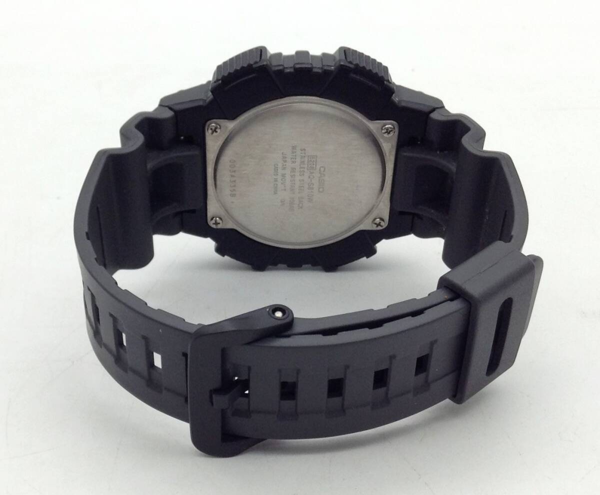 動作品【 CASIO 腕時計 AQ-S810W 】カシオ タフソーラー メンズ 腕時計 デジアナ ブラック×オレンジ文字盤 樹脂バンド MNの画像6