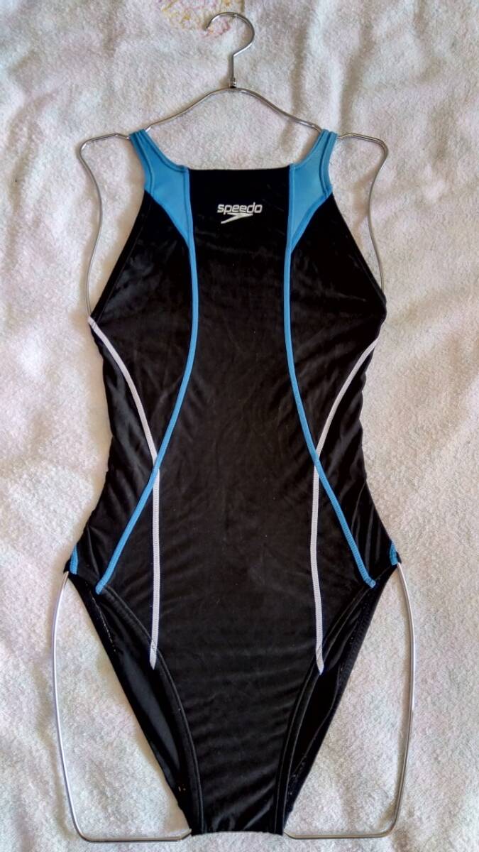 Speedo(スピード) 黒&青 競泳水着 Sサイズ 即決2000円送料 Speedo(スピード) 黒&青 競泳水着 Sサイズ 即決2000円送料