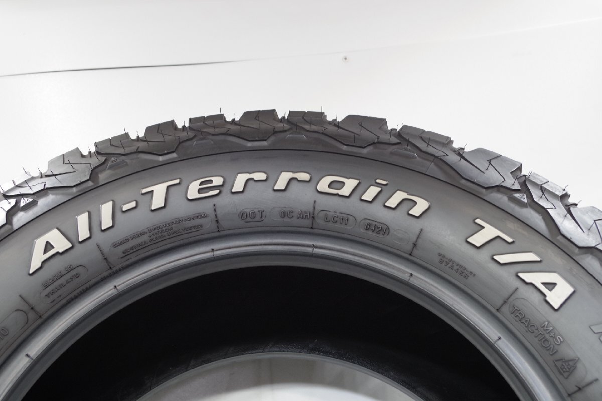 B-915 送料無料/代引きOK ランクE 中古 265/70R17 BF Goodrich All-Terrain T/A KO2 2021年 8.5分山 夏タイヤ 1本SET ホワイトレター♪の画像3