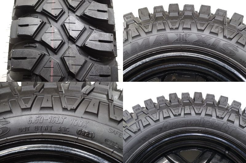 F-440(送料無料/代引きOK)ランクS 中古 美品 6.50-16 LT MAXXIS Crawler イボ付き 16ｘ5J 5H/139.7 夏タイヤ 1本SET スペア、背面等に♪_画像8