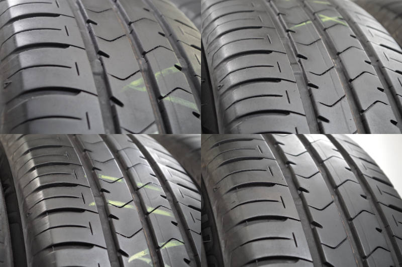 F-451(送料無料/代引きOK)ランクE 中古 185/55R15 ブリヂストン エコピアNH100C 2021年 8～8.5分山 夏タイヤ 4本SET バリ溝♪_画像6