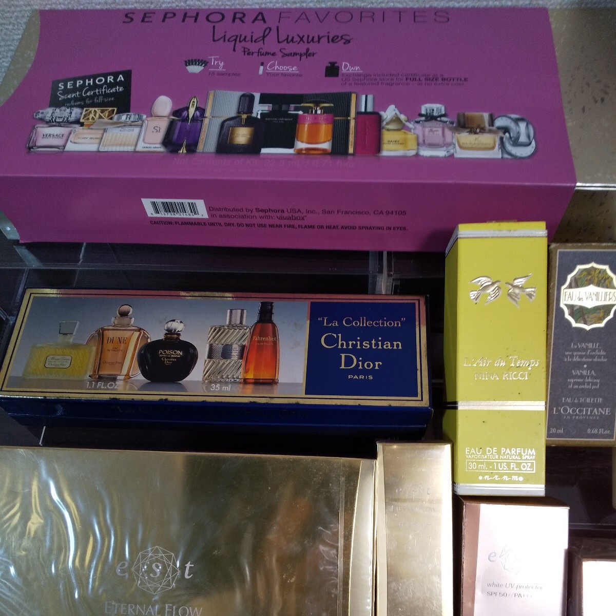 香水 コスメまとめて CHANEL Citizen Dior L'OCCITANE NINA RICCI 花王など合計21個_画像2