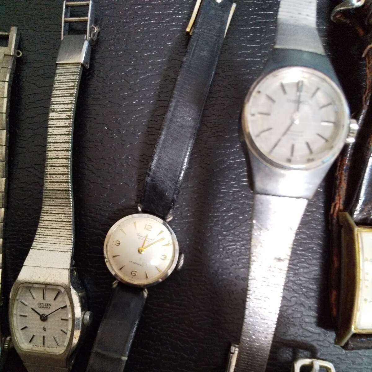 年代物 腕時計まとめて SEIKO CITIZEN TIMEXなど 手巻き 自動巻きクォーツ メンズ レディース腕時計 懐中時計含む合計27個 ジャンクの画像7