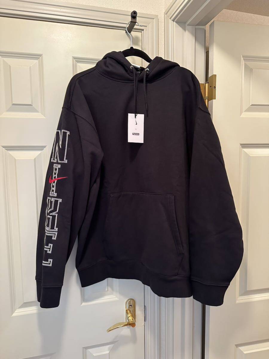 XL Supreme Nike Hooded Sweatshirt Black XLarge シュプリーム ナイキ フーディー パーカー スウェットシャツ ブラック 黒 24SS FQ0759010_画像2