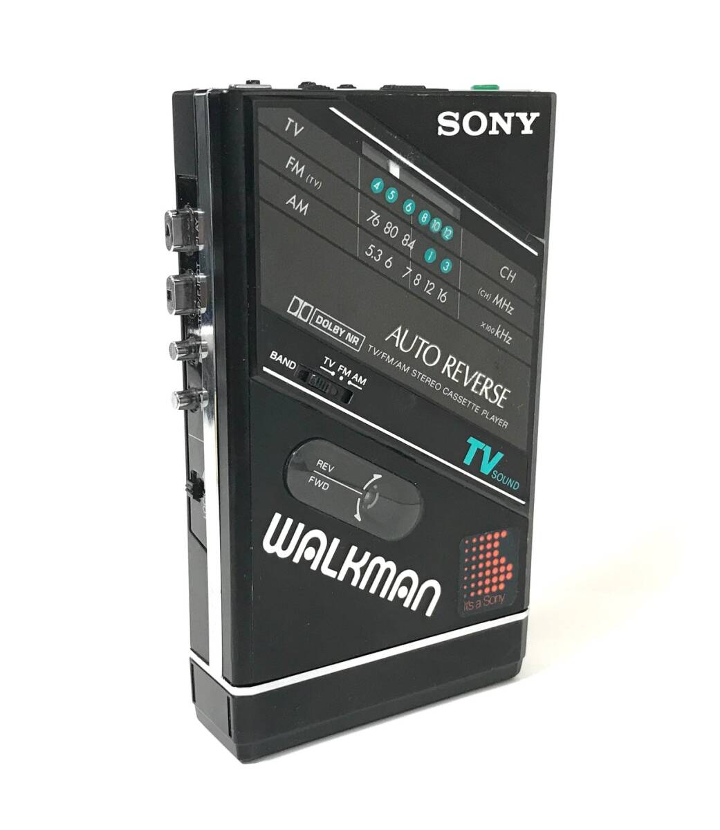 [美品][希少][美音][整備品] SONY ウォークマン WM-F101 電池ボックス付き (カセットテープ、ラジオ AM/FM)_画像1