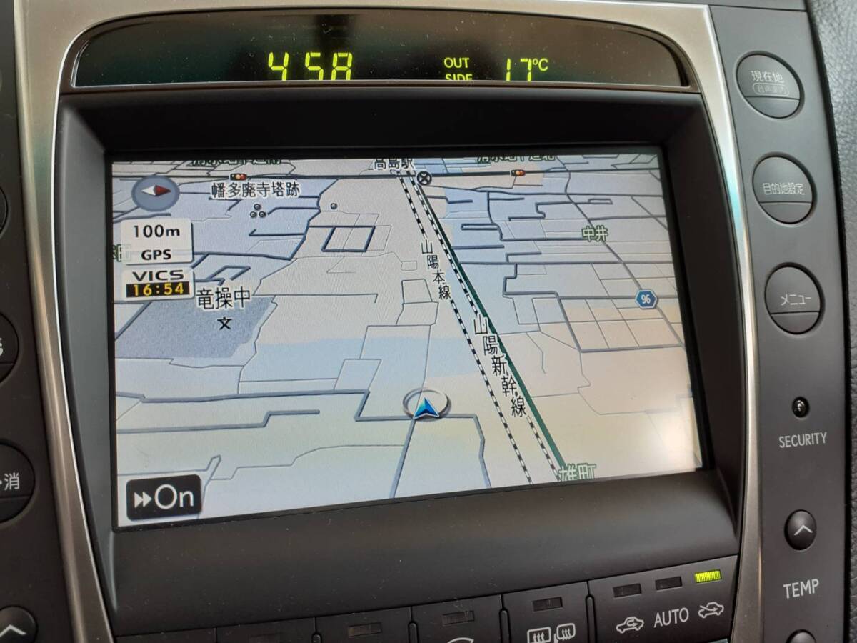 GWS191 Lexus GS450 эпоха Heisei 20 год оригинальный навигация 86430-30270 карта данные -2014 год 241016