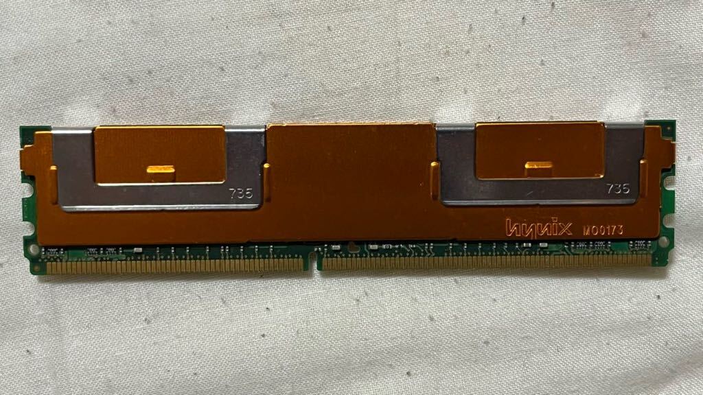 【1円スタート】【ジャンク】512MB DDR2 667 PC2-5300 FB-DIMM hynix製 12枚 計6GB + Xeon 5140 2個 セットの画像3