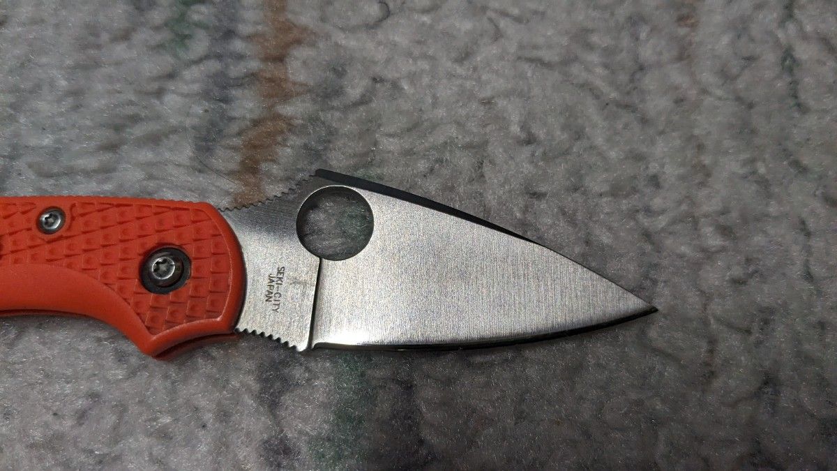 スパイダルコ　ドラゴンフライ2　VG10　ザイテルオレンジ フォールディングナイフ 直刃