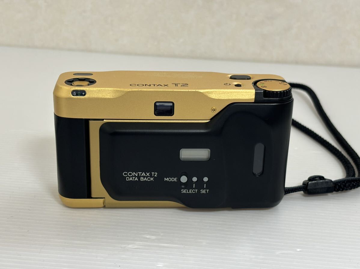 コンタックス CONTAX T2 ゴールド 60周年記念 60years 60th レンズ Carl Zeiss Sonnar F2.8 38mm　コンパクトフィルムカメラ