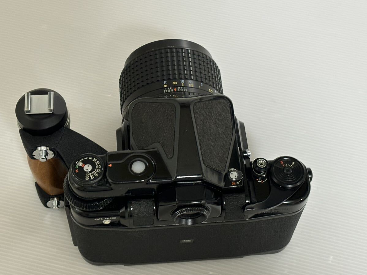  Pentax PENTAX 67 линзы 55mm 1:4 из дерева рукоятка средний размер пленочный фотоаппарат 