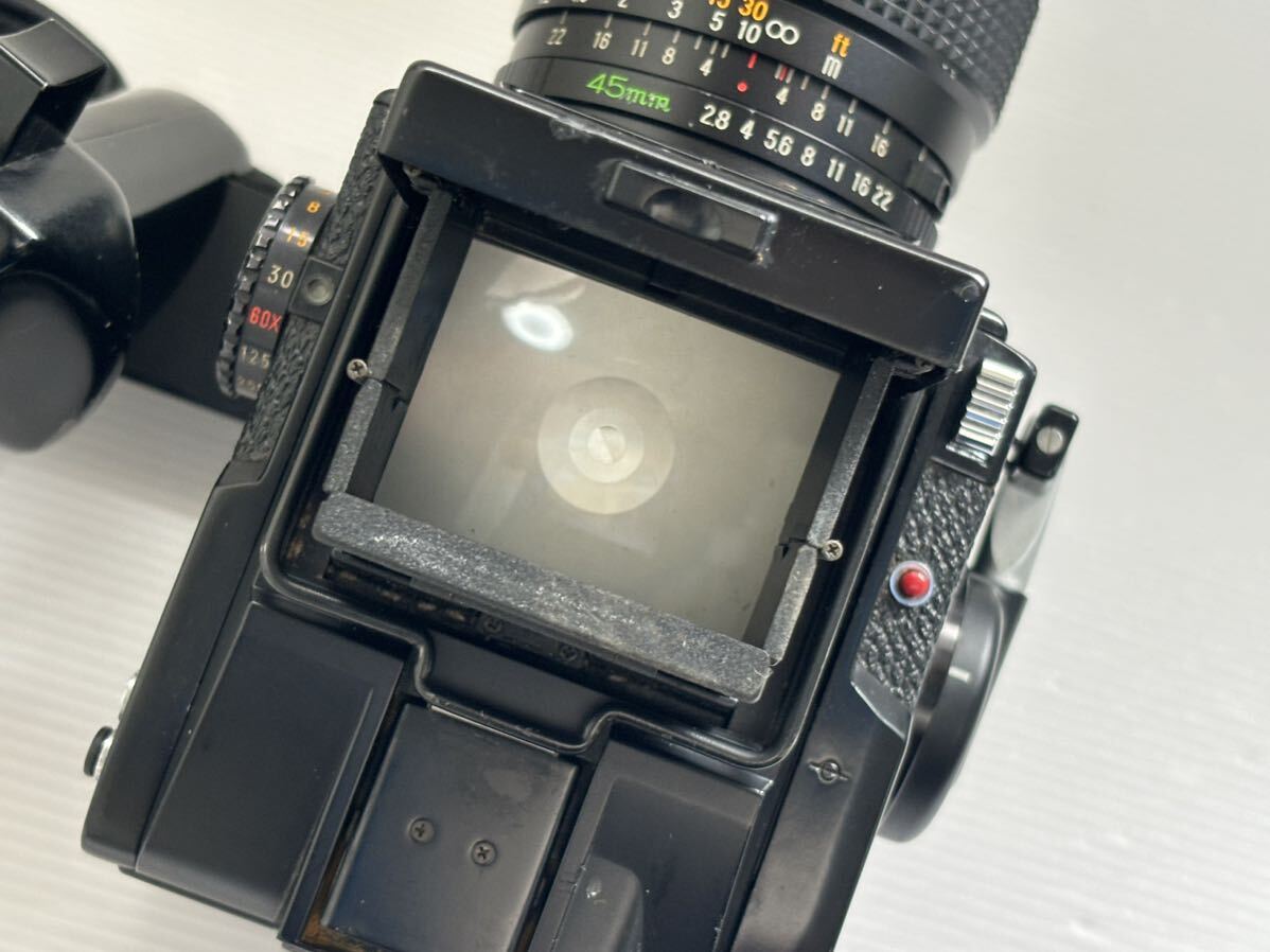 マミヤ Mamiya M645 1000S　レンズ 45mm 1:2.8 グリップ付き 中判フィルムカメラ