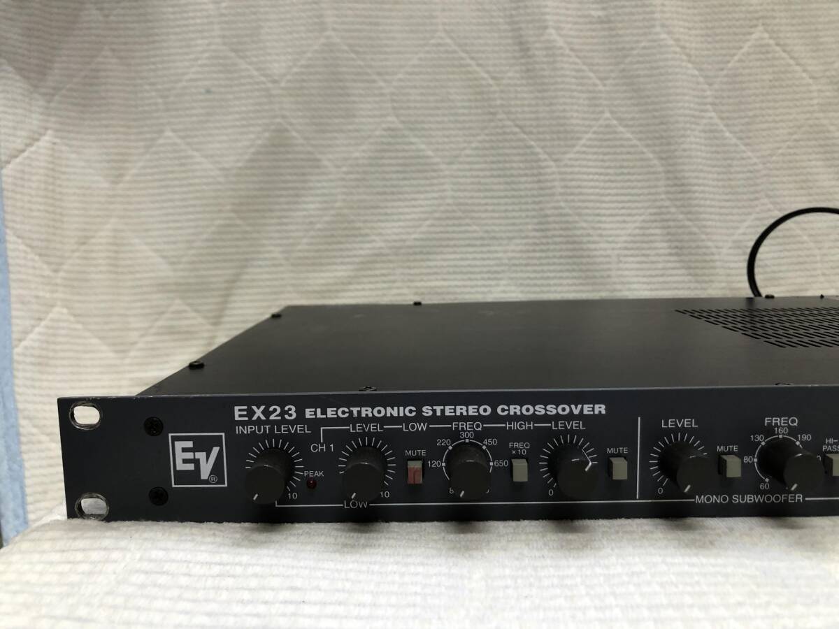 米国EV electro-voice エレクトロボイス electronic stereo crossover EX23 チャンネルデバイダー 動作品 その1_画像2