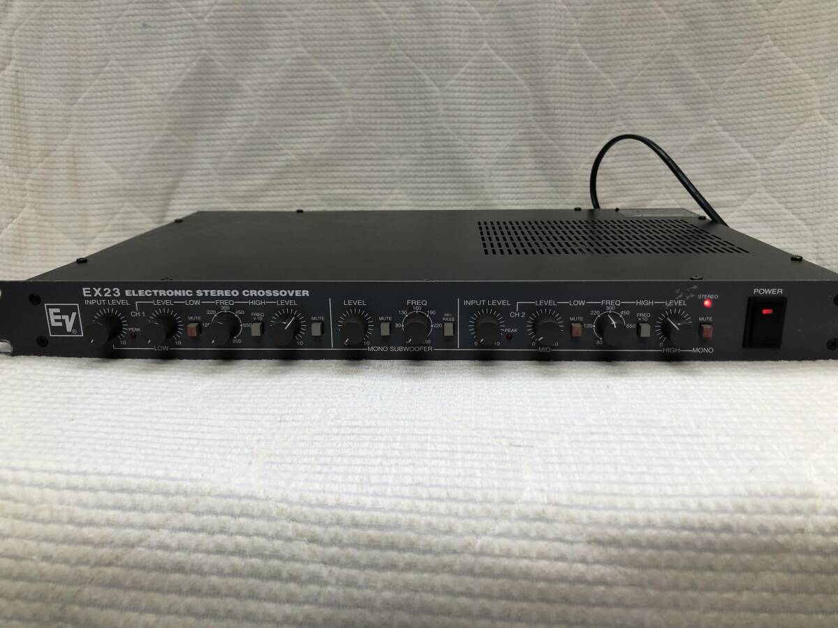 米国EV electro-voice エレクトロボイス electronic stereo crossover EX23 チャンネルデバイダー 動作品 その1_画像1