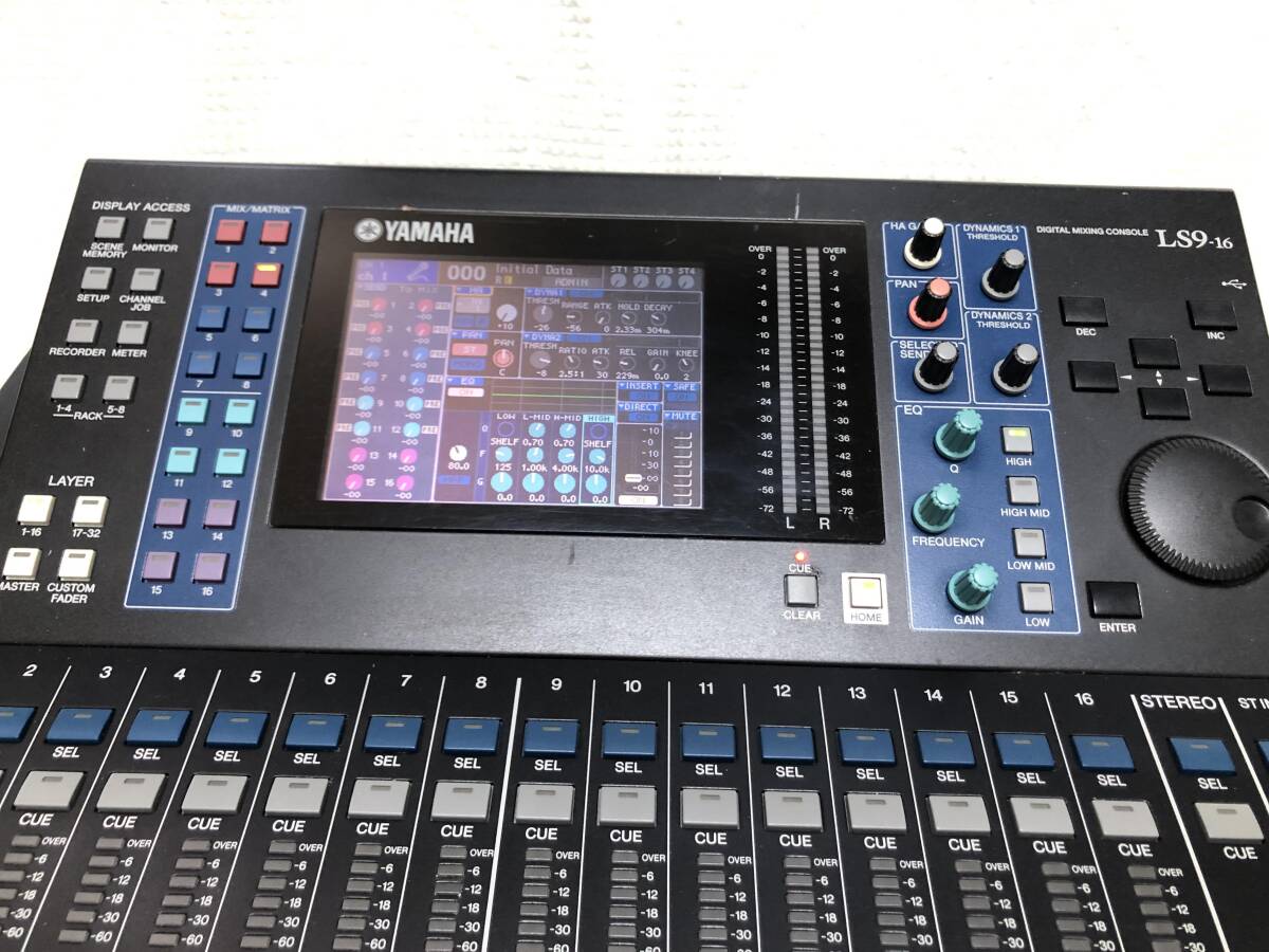 ヤマハ 音響業務用 PA デジタルミキサー LS9/16 音響卓 動作品 ハードケース付き の画像3