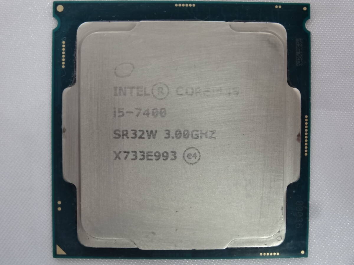 ★Intel / CPU Core i5-7400 3.00GHz 起動確認済★の画像1