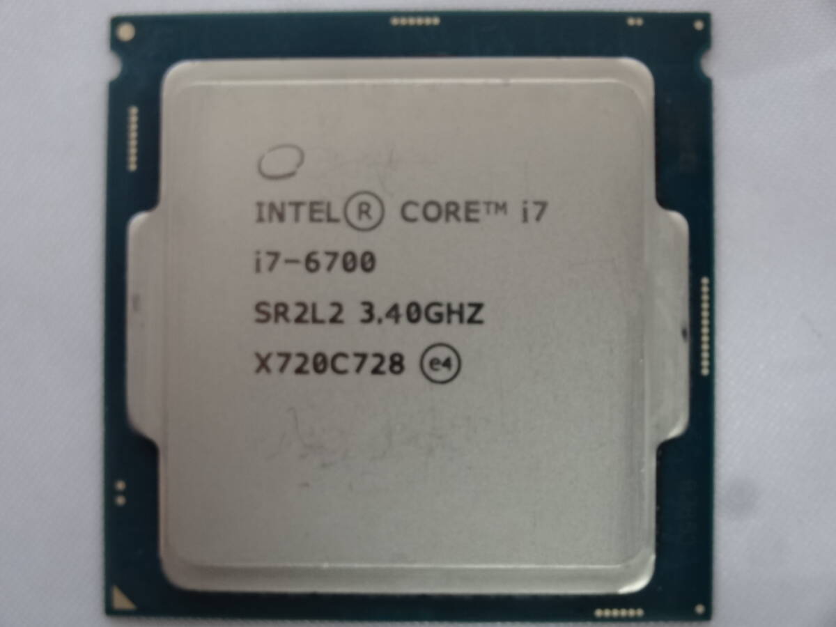 ★Intel /CPU Core i7-6700 3.40GHz 起動確認済み★②の画像1