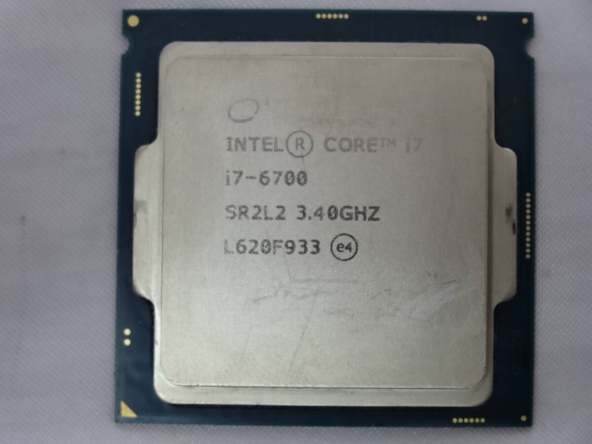 *Intel /CPU Core i7-6700 3.40GHz start-up has confirmed *⑤