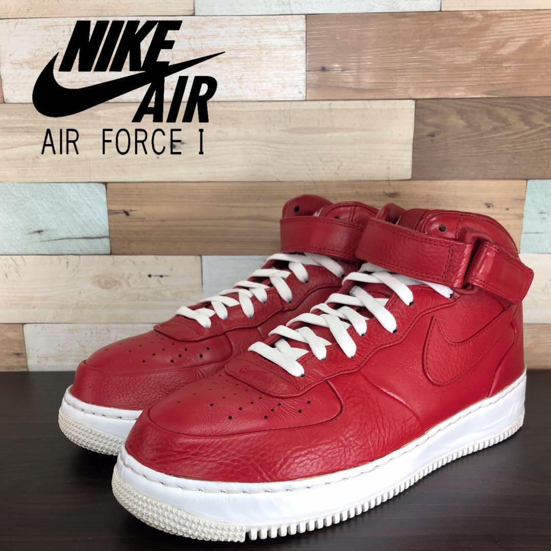 NIKE AIR FORCE 1 MID ナイキラボ　エアフォース1　ミッド ジムレッド 27cm U09492 819677-600_画像1