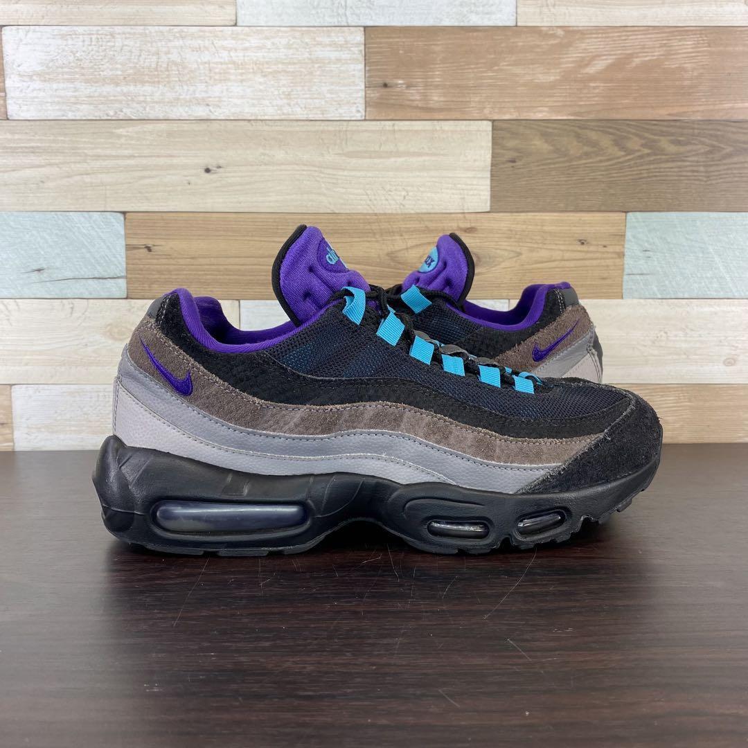 NIKE AIR MAX 95 LV8 ナイキ エア マックス95 エレベイト ブラック コートパープル テイルネブラ 26cm U07558 AO2450-002_画像3