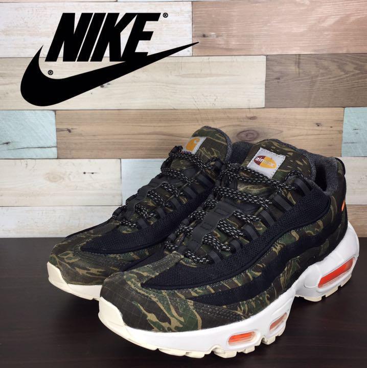 NIKE AIR MAX 95 × CARHARTT WIP カーハート WIP × ナイキ エア マックス 95 ブラック 26cm U07098 AV3866-001_画像1