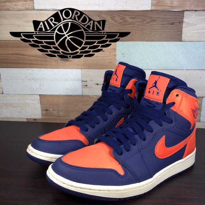 NIKE AIR JORDAN 1 RETRO PREMIUM ナイキ ウィメンズ エアジョーダン1 レトロ ハイ ブルー 23.5cm U09182 AH7389-408_画像1