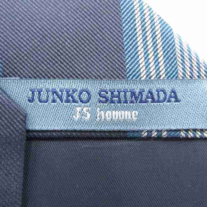 ジュンコシマダ ブランド ネクタイ 総柄 ストライプ柄 シルク PO メンズ ブルー JUNKO SIMADA_画像4