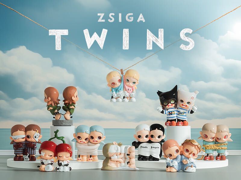 【未開封】popmart ZSIGA Twinsシリーズフィギュア こちらの商品バラ売りいたしかねます。の画像3