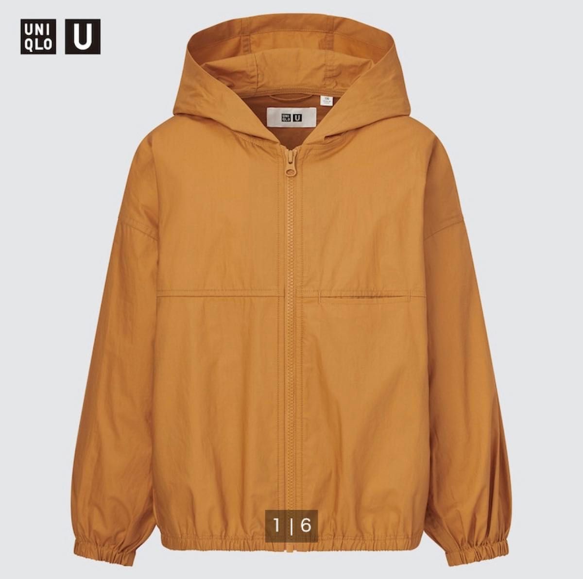 【美品】UNIQLO フーデットブルゾン　150㎝　マウンテンパーカー