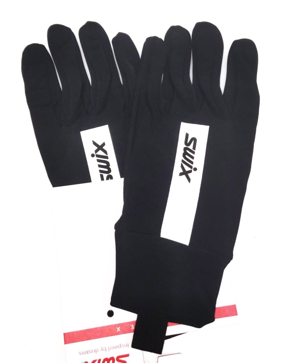 SWIX　FOCUS GLOVE　 Black/Bright White　Size:8　定価は¥7150　薄くて弾力性のあるXC用。春スキーやサマースキーにも使えますね_画像3