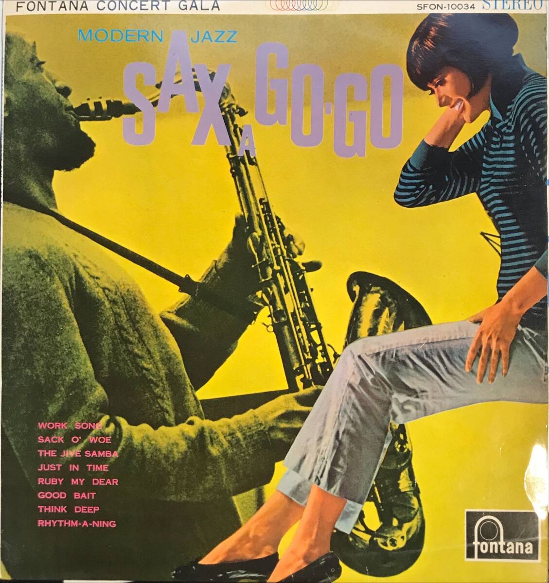 V.A. - Modern Jazz Sax A Go Go Cannonball Adderley Sonny Rollins 溝 ペラジャケの画像1