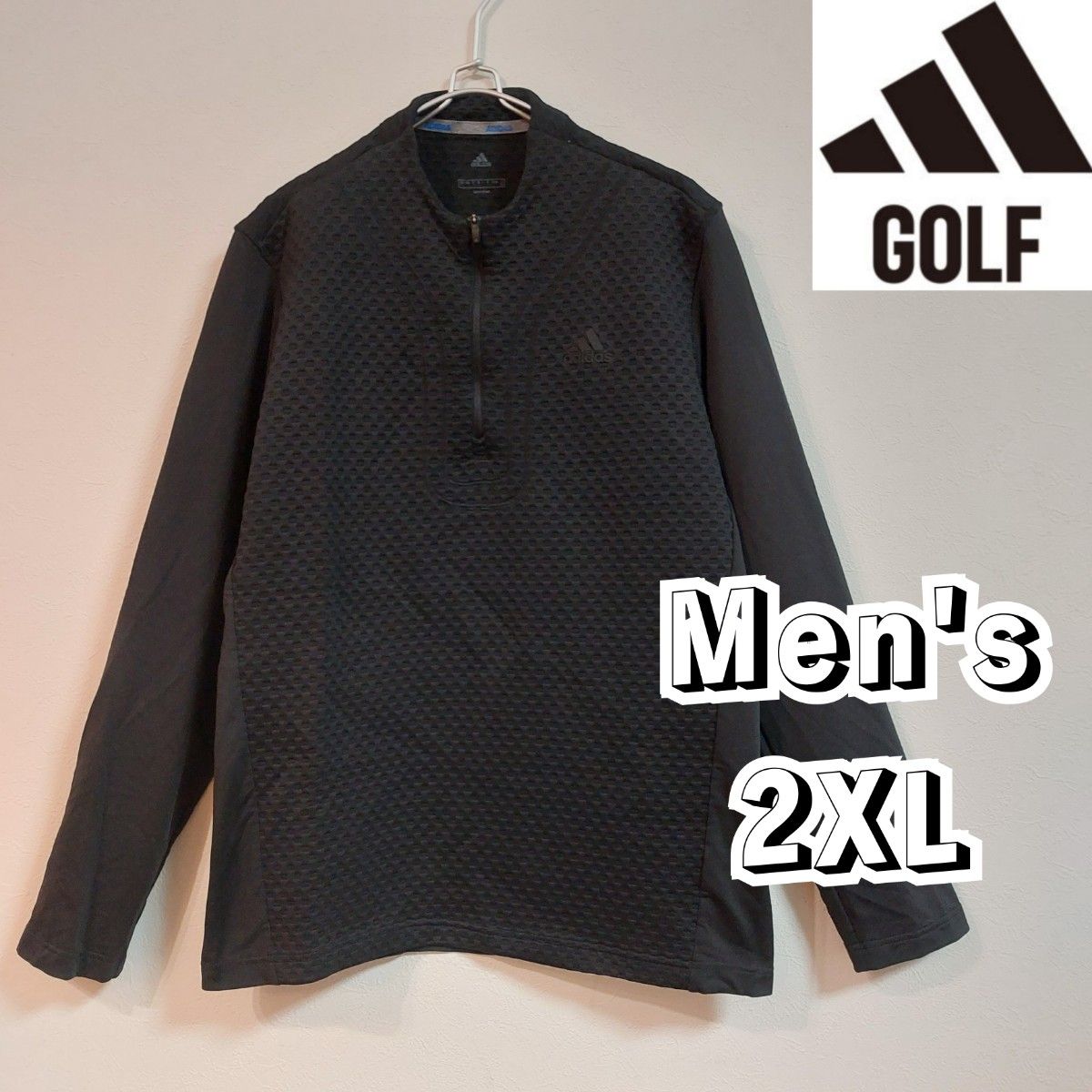 adidas GOLF】長袖ハーフジップモックネックシャツ ゴルフ adidas GOLF】長袖ハーフジップモックネックシャツ ゴルフ