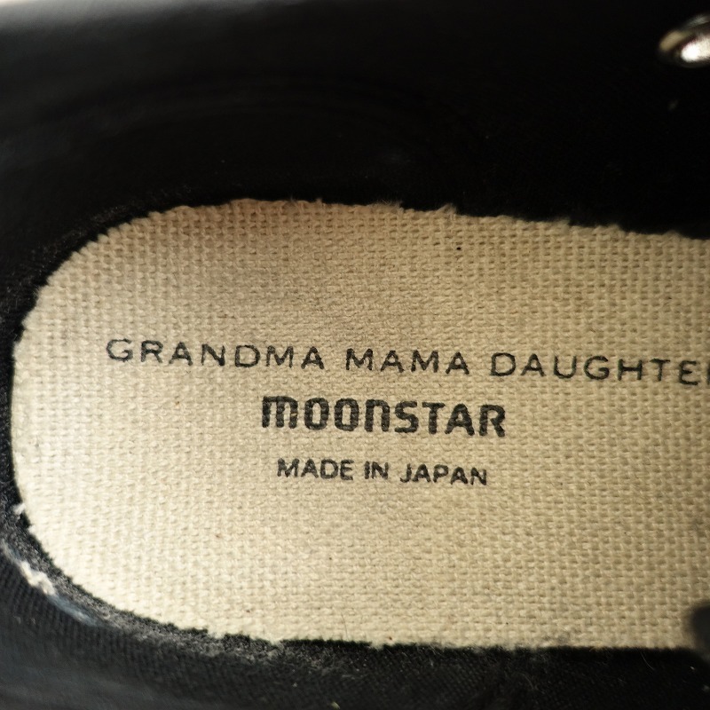 グランマママドーター×ムーンスター GRANDMA MAMA DAUGHTER × moonstar *レースアップシューズ 24*ブラック(sh88-2403-51)【10D42】_画像9