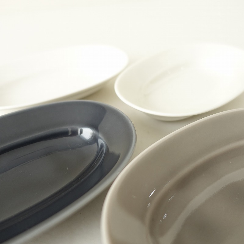 イイホシユミコ yumiko iihoshi *oval plate SS 4枚セット*食器お皿【陶器】(wa87-2403-53)【30D42】_画像6