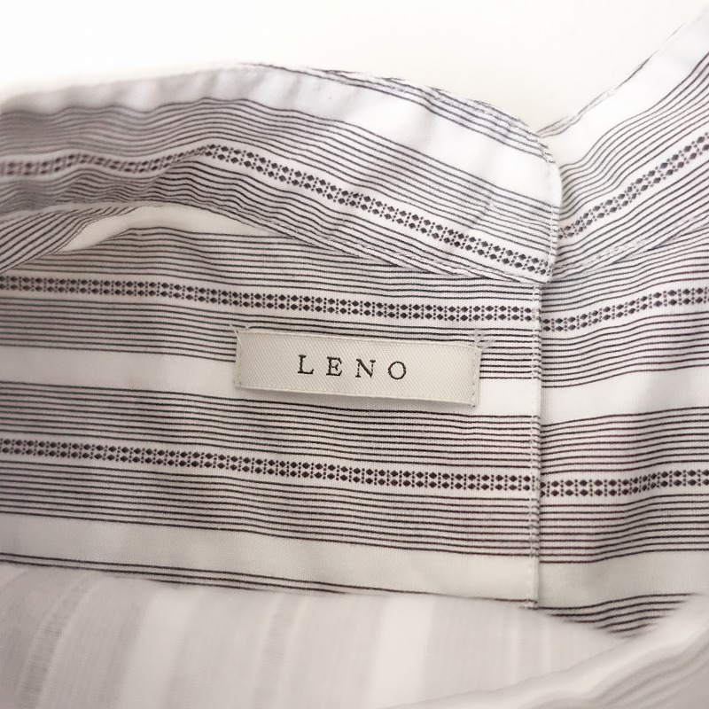 リノ LENO *BACK BUTTON BLOUSE コットンバックボタンブラウス*ONEチュニック綿トップスシャツLENO&Co(m1-2403-378)【70D42】_画像9