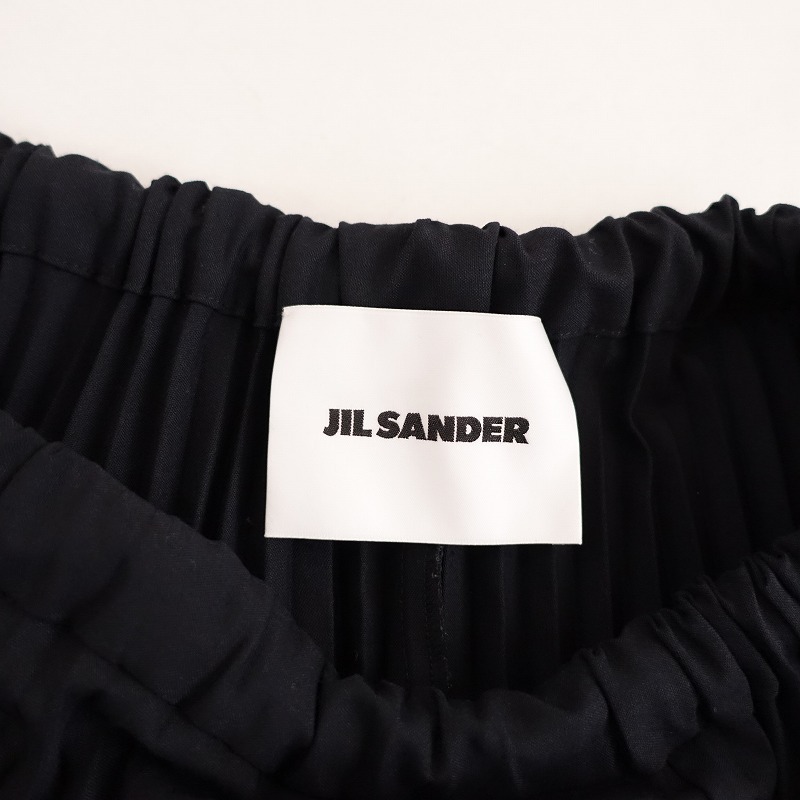 ジルサンダー JIL SANDER *イージーサンレイプリーツロングスカート*34ウール混ストレッチゴム紐入(sk2-2403-497)【80D42】_画像6