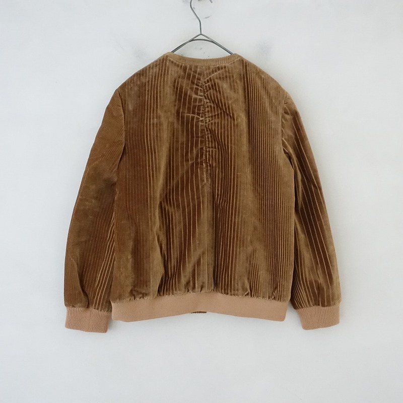 【2021-22AW/定価7.2万】ミナペルホネン mina perhonen *lampo ジップアップブルゾン*38ジャケット茶(jk1-2403-521)【02D42】_画像2