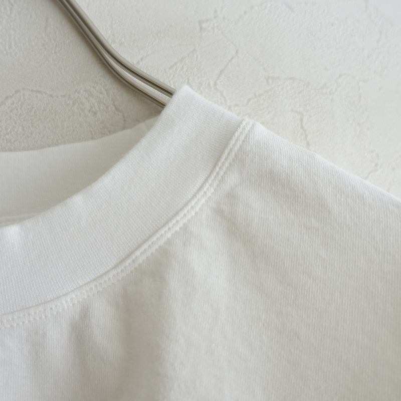 アトリエダンタン Atelier d’antan *Bordet Cotton Shirt*ホワイト度詰め天竺Tシャツランフランセダンタン(2-2404-98)【72D42】_画像5