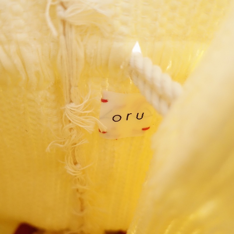 oru *.. weave pouch bag *kinali unbleached cloth hand .. shoulder .. shoulder bag bag slope origin ..(ba85-2404-17)[92D42]