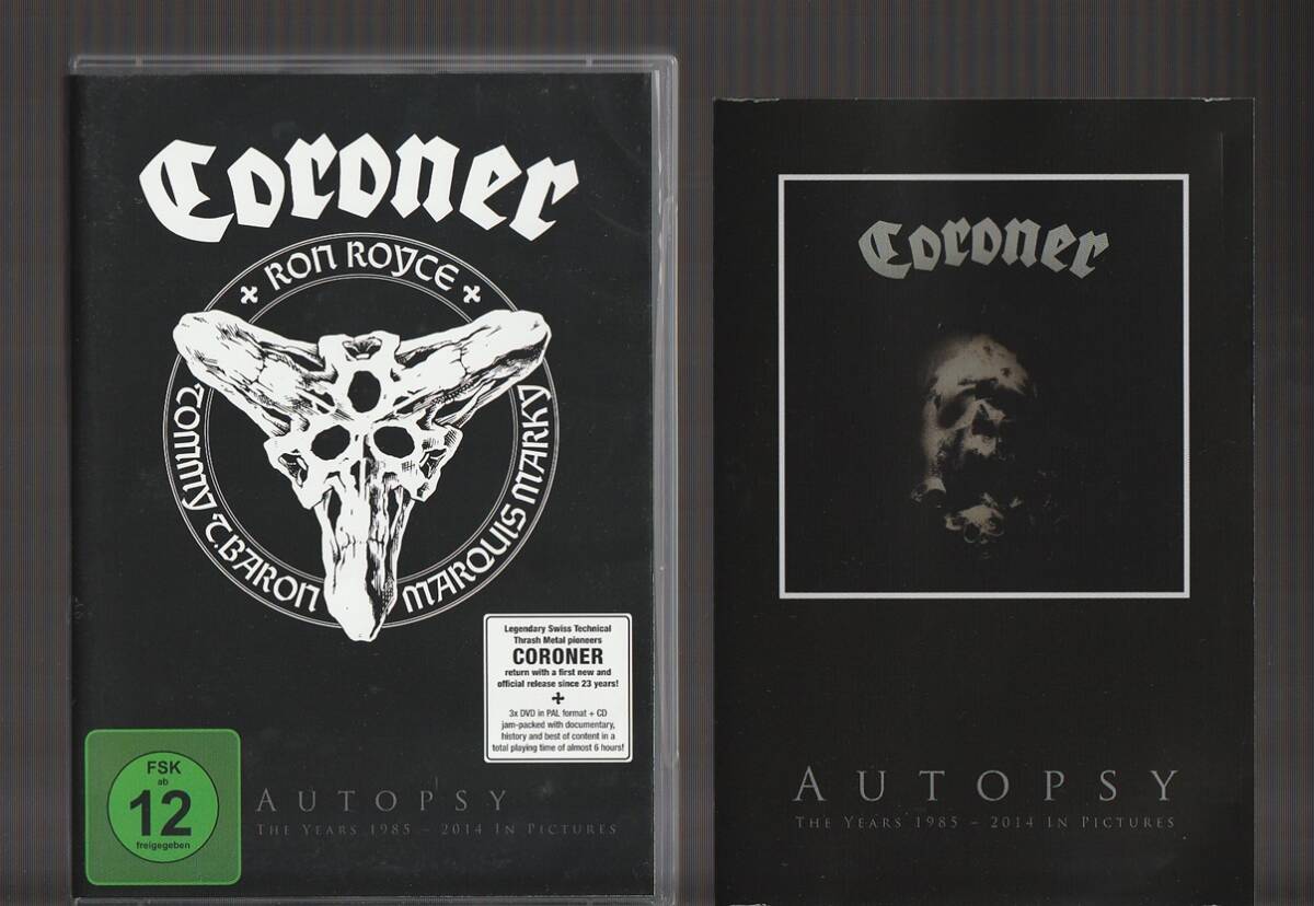 送料込み CORONER コロナー AUTOPSY (THE YEARS 1985-2014 IN PICTURES) 輸入盤 CD+3DVD_画像1