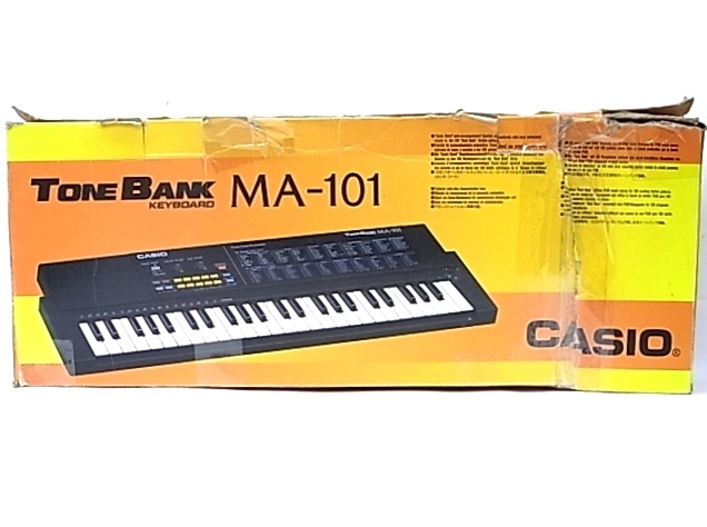 e11455 CASIO TONE BANK MA-101 Casio electron keyboard operation verification settled original box 
