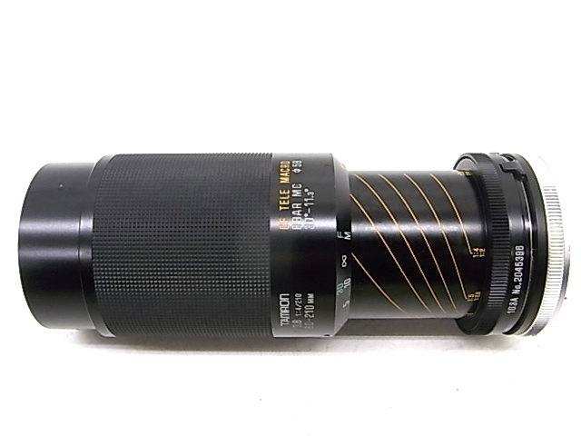 h0907 TAMRON 1:3.8 80-210mm CF TELE MACRO BBAR MC 30°-11.3°　φ58　タムロン　カメラ　レンズ_画像3
