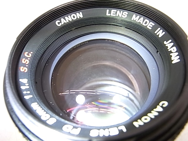 h0940 CANON LENS FD 50mm 1:1.4 S.S.C. キャノン カメラ レンズの画像5