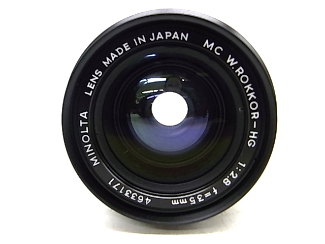 h0942 MINOLTA LENS MC W.ROKKOR-HG 1:2.8 f=35mm ミノルタ カメラ レンズの画像4