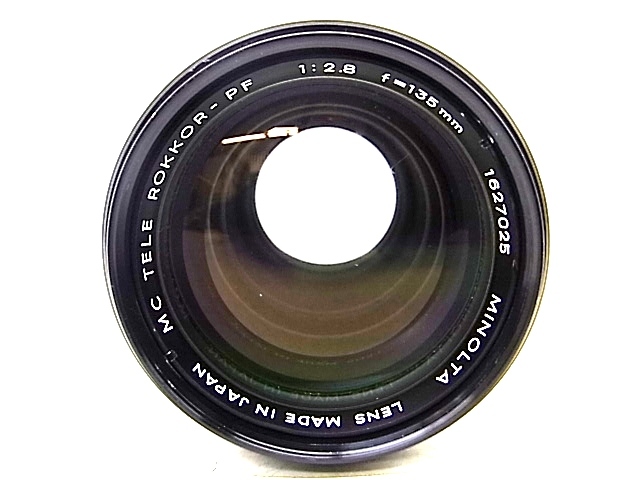 h0953 MINORUTA MC TELE ROKKOR-PF 1:2.8 f=135mm ミノルタ　カメラ　レンズ_画像4