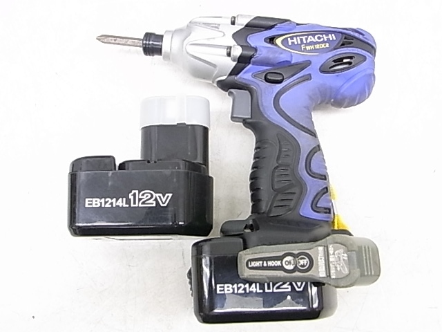 e11544 Hitachi Koki FWH 12DC2 12mm cordless impact driver battery *2 piece charger special case junk 